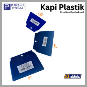 Kapi Plastik PVC Plamir Tembok Kape Scraper Skrap 5 7 9 Inch – Kecil 5″
