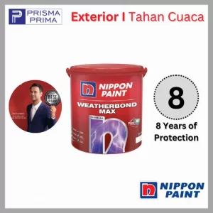 Cat Tembok Exterior Weatherbond Max Nippon Paint Luar Vinilex Galon