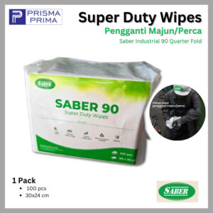 Saber 90 Super Duty Wipes Swipe Oil All Absorbent Lap Kain Majun Penyerap Oli Minyak