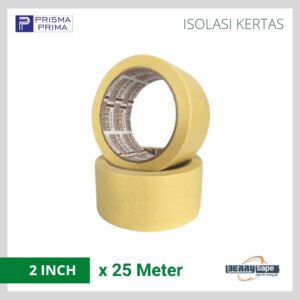 Masking Tape Lakban Isolasi Kertas BERRY 2 Inch / 48mm x 25M