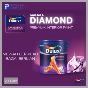 Cat Tembok Dulux AMBIANCE 2.5 Liter Brilliant White Putih Warna