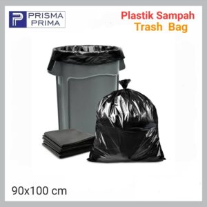 Trash Garbage Bag Kantong Plastik Sampah Ukuran Besar Hitam 90×100 cm