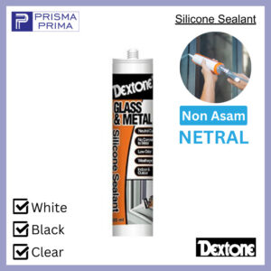 Silicone Sealant Dextone Glass & Metal Neutral Lem Kaca Netral