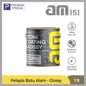 AM 151 Stone Coating Glossy Kilap Cat Batu Alam Gloss