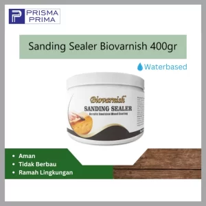 Biovarnish Sanding Sealer Waterbased Aqua Kayu Natural Wood Finish