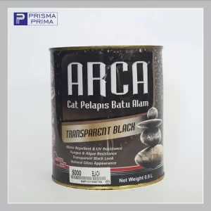 Cat Batu Alam Arca Black Hitam Transparan