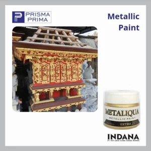 Cat Metallic Prada Emas Gold METALIQUA 100 cc