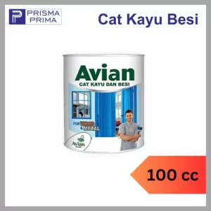Cat Minyak Sintetis Avian 100 cc ml Kayu dan Besi Kaleng Kecil Warna – Super White