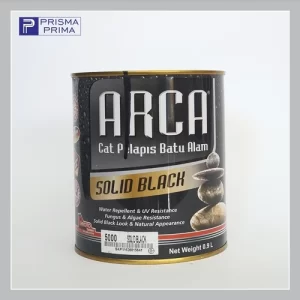 Cat Pelapis Batu Alam Arca Hitam Solid Black