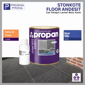 Cat Pelapis Lantai Batu Alam Propan Stonkote SKF-636 Stone Floor Coating Clear Natural Andesit Paras