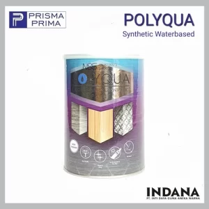 Cat Sintetis Kayu Besi Indana POLYQUA Water Based Dasar Prada Emas