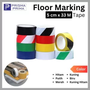 Floor Marking Tape Lakban Isolasi Garis Tanda Lantai Lapangan