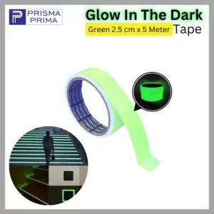 Lakban Glow In The Dark Tape Sticker Neon Fosfor Luminous Nyala Malam Dalam Gelap Stiker Hijau