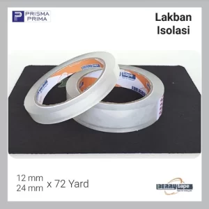 Lakban Isolasi Plastik Berry Clear Bening 12 24 mm 1 / 2 inch x72 Yard