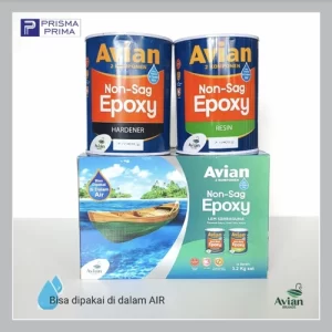 Lem Epoxy AVIAN Non Sag 3.2 Kg Set Serbaguna Kayu Besi Logam Kaca