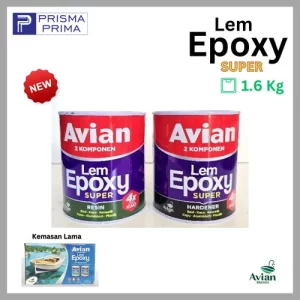 Lem Epoxy Avian 1,6 Kg Set Serba Guna Kayu Besi Kaca