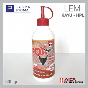 Lem Putih PVAc FOX SUPER D3 Tahan Air Kayu HPL Botol