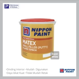 Plamir Matex Putty Nippon Paint Dempul Penutup Retak Tembok 4 Kg
