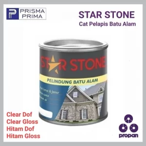 Star Stone Propan Cat Pelapis Batu Alam Coating Hitam Kilap Gloss Doff