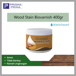 Wood stain Biovarnish Cat Kayu Politur Waterbased Woodstain – Walnut Brown