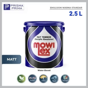 Cat Tembok Interior Mowilex Acrylic Emulsion Galon 2.5 Liter
