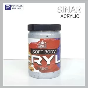 Cat Lukis Acrilik SINAR Acrylic Paint 800 ml Kanvas – Super White