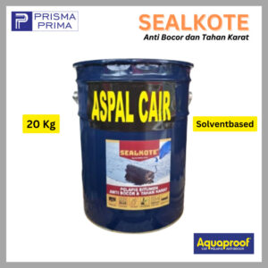 Cat Pelapis Bitumen Anti Bocor Tahan Karat Sealkote Aquaproof Aspal Cair Waterproof Flinkote 20 Kg