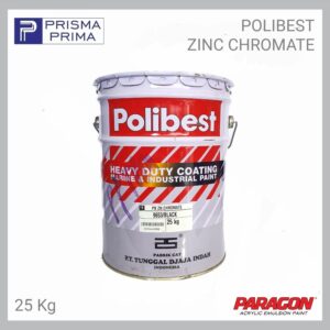 Cat Dasar Meni Besi POLIBEST Zinc Chromate Anti Karat Pail 25 Kg