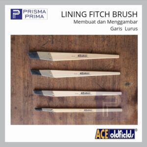 Kuas Cat Lukis Gambar Garis LINING FITCH BRUSH ACE oldfields – 6 mm
