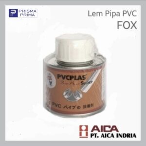 Lem Pipa PVC Fox PVCPlas Super Kuas Kaleng 100 gr