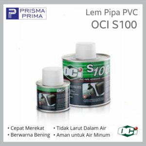 Lem Pipa PVC OCI S100 Kaleng 100 gr