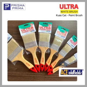 Kuas Cat Ultra White Brush ACE Oldfields 1 1.5 2 2.5 3 4 5 Inch In Tebal Minyak Tembok Air