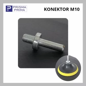 Baut Konektor Bor M10 Rubber Pad Tatakan Amplas Poles Bulat Velcro